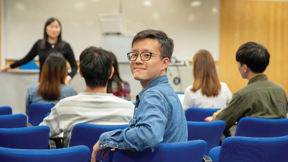 student in hong kong classroom